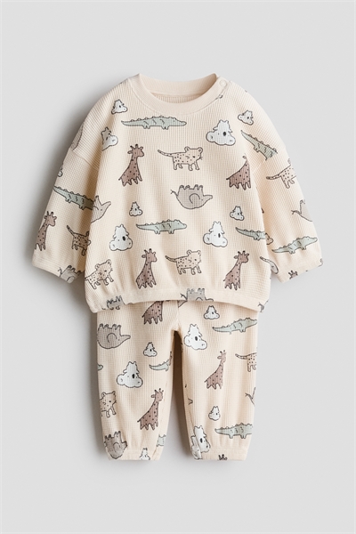 Комплект из 2 частей из набивного хлопка артикул 1315879001