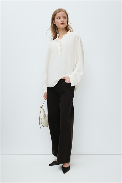 MAMA Блузка с воротником-рюшами артикул 1320254001