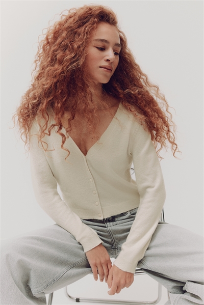 Кардиган с V-образным вырезом артикул 1327145003