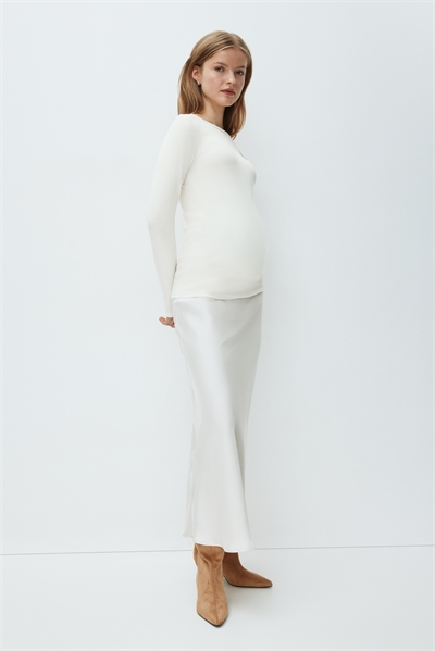 Топ из ребристого джерси MAMA артикул 1194187016