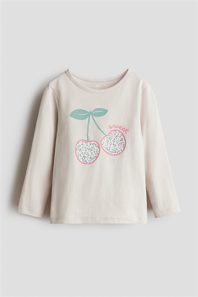 Топ из принтованного джерси артикул 1303341021