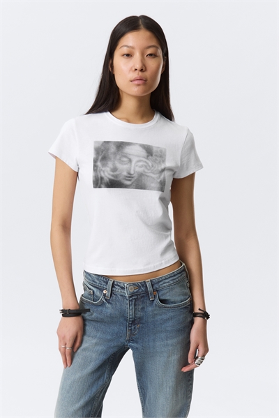 Футболка с принтом и короткими рукавами артикул 1292087003