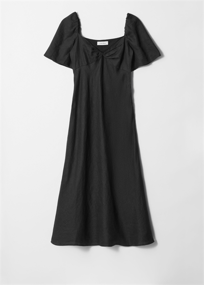 Льняное платье миди артикул 1259066003