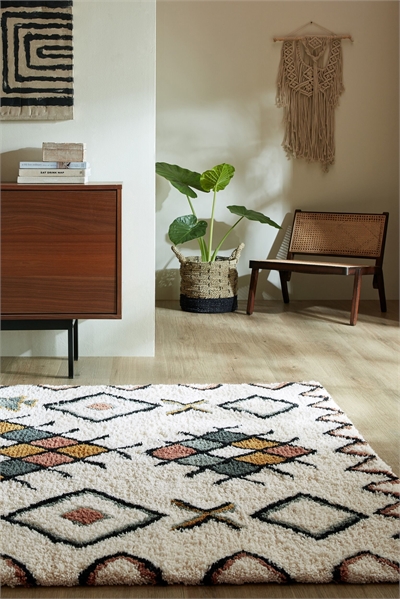 Мохнатый берберский шерстяной ковер Midar артикул 1272384001