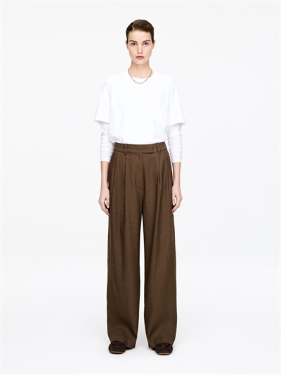 Широкие брюки с заутюженными стрелками артикул 1324251001