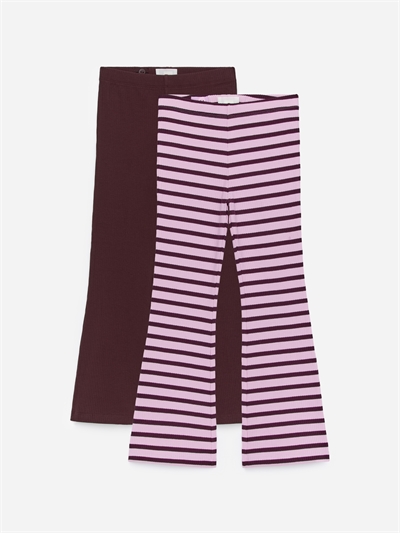 Комплект из 2 пар леггинсов с расклешенными манжетами артикул 1331080001