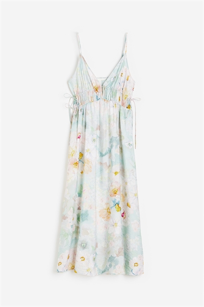 Платье с рисунком на бретелях артикул 1175931002