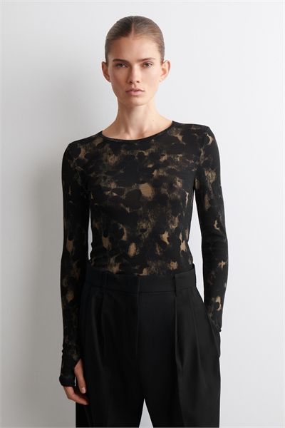 Тонкий топ из мериносовой шерсти артикул 1325546001