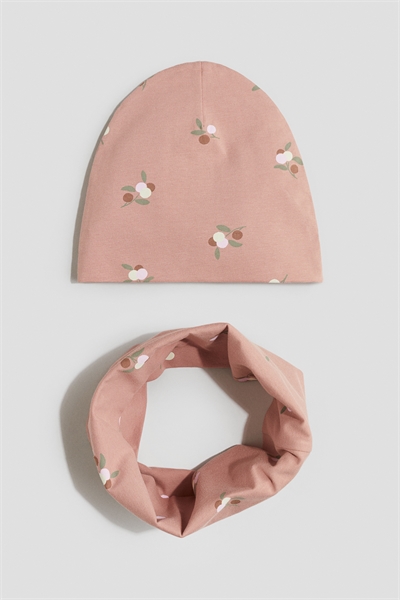 Комплект из двух частей: шапочка и шарф-труба артикул 1237639003