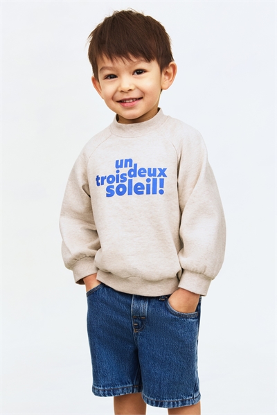 Толстовка из хлопка с вышивкой артикул 1261107004