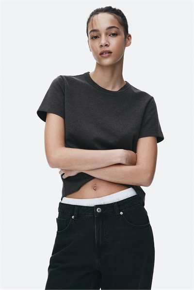 Хлопковая футболка артикул 1264833028