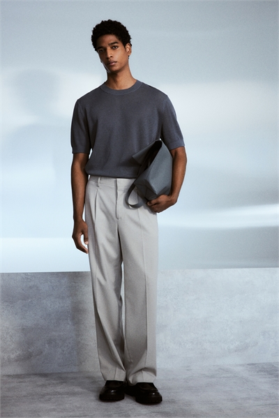 Футболка с дырчатой вязкой Regular Fit артикул 1265991004