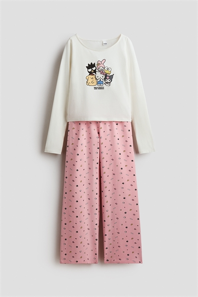 Пижама из трикотажа с принтом артикул 1310685003
