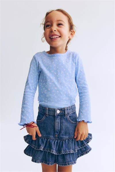 Топ из ребристого джерси артикул 1330891001