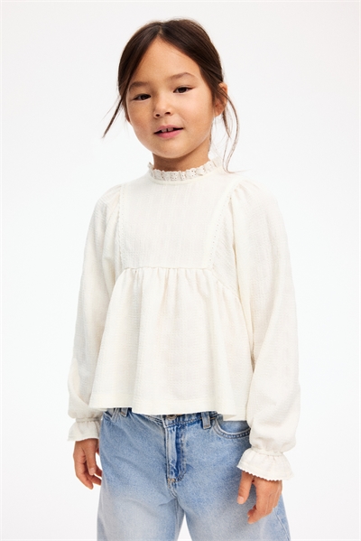 Блузка из текстурированного трикотажа артикул 1295815003