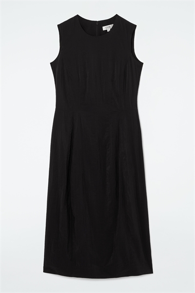 Платье-миди без рукавов с вышивкой артикул 1221711001