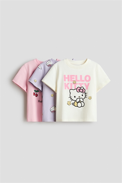 Футболка с принтом из трикотажа, 3 шт артикул 0937175107