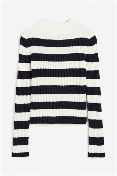 Джемпер с ребристой вязкой артикул 1186575002