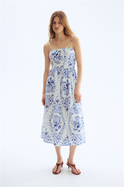 Платье-миди на бретелях артикул 1217048029