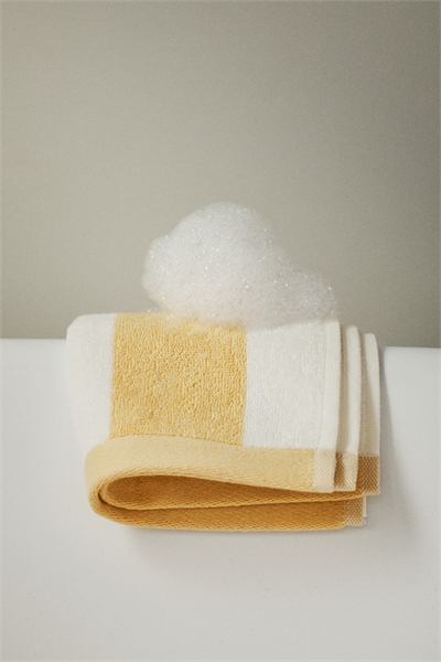 Махровое полотенце в полоску, хлопок артикул 1298022017