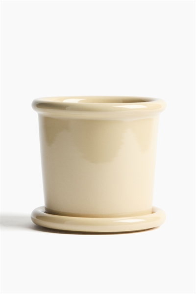 Глиняный горшок с поддоном артикул 1308999004