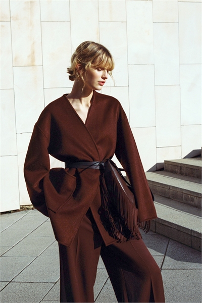 Пальто из смеси шерсти артикул 1321045001