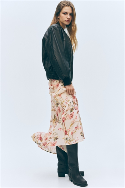 Юбка из смешанного льна артикул 1321493001