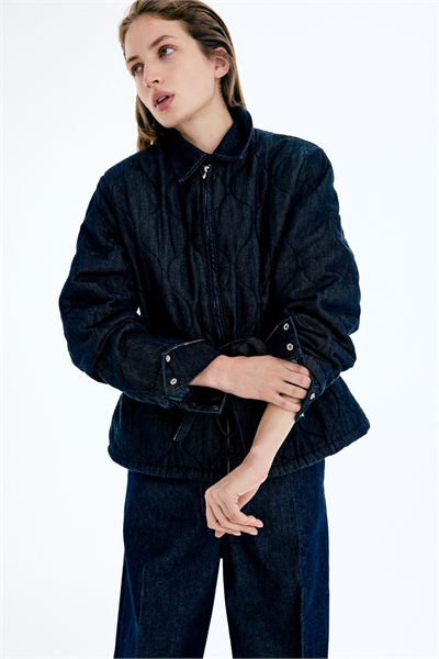 Стеганая джинсовая куртка артикул 1322243002