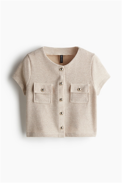 Топ из вафельного трикотажа артикул 1237731001