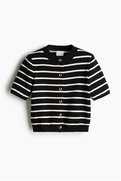 Кардиган с короткими рукавами артикул 1266549004