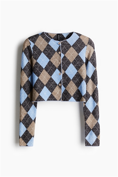 Короткий кардиган тонкой вязки артикул 1287391001