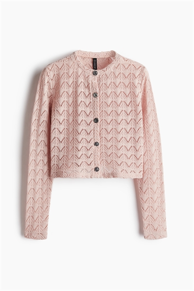 Кардиган из пуантельевой вязки артикул 1269798002