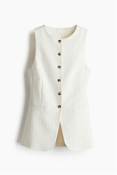 Длинная приталенная жилетка артикул 1264279001