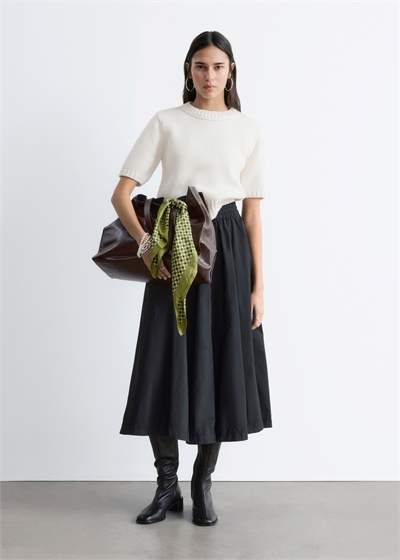 Футболка с ребристым трикотажем артикул 1319342002