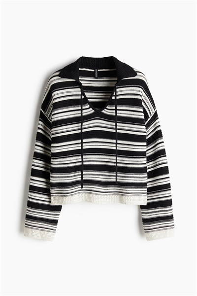 Джемпер с воротником из пурпурной вязки артикул 1264266001