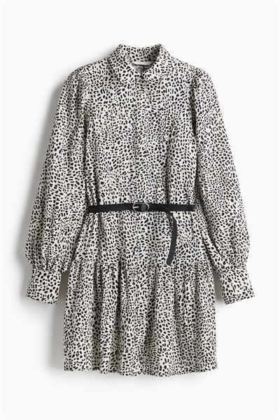 Платье-рубашка с поясом артикул 1271258001