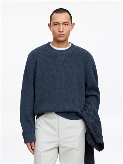 Хлопковый льняной джемпер артикул 1323016001