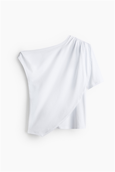 Драпированный асимметричный топ артикул 1270914001