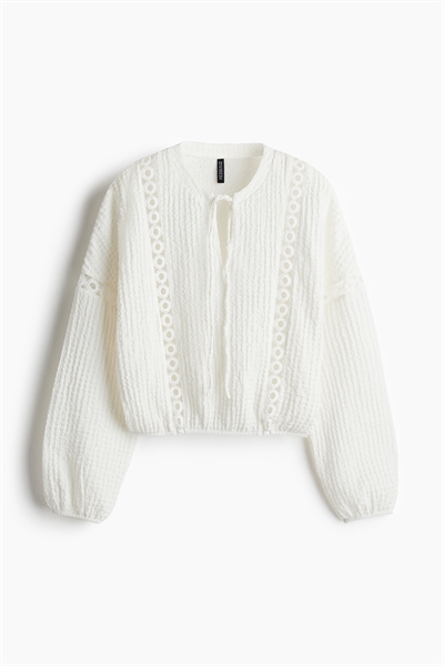 Блузка с кружевными вставками артикул 1277899001