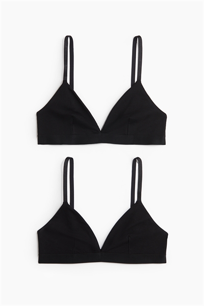 Бюстгальтеры из мягкого хлопка 2 шт. артикул 1245858007