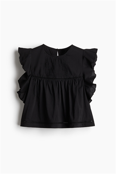 Блузка с воланами на рукавах артикул 1272637001