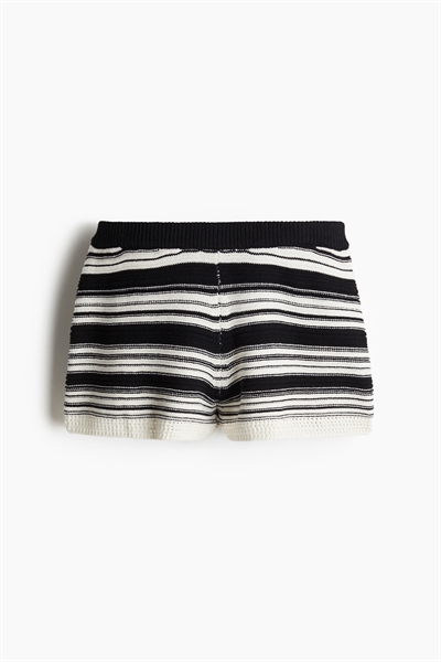 Мини-шорты из пурловой вязки артикул 1275345001