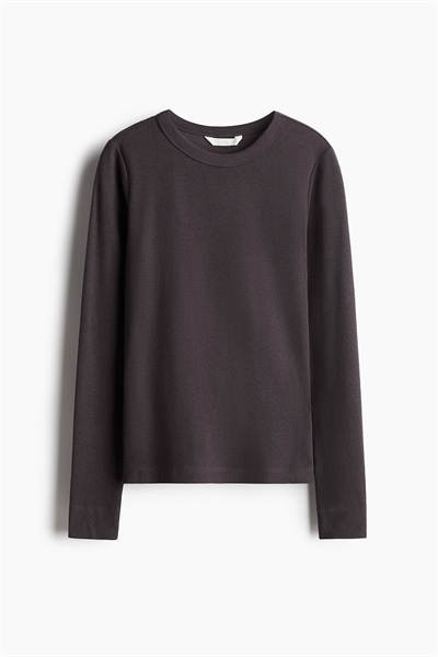 Футболка лонгслив в рубчик артикул 0999727070