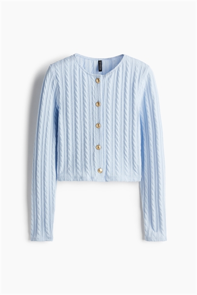 Кардиган трикотажный с узором артикул 1259416009