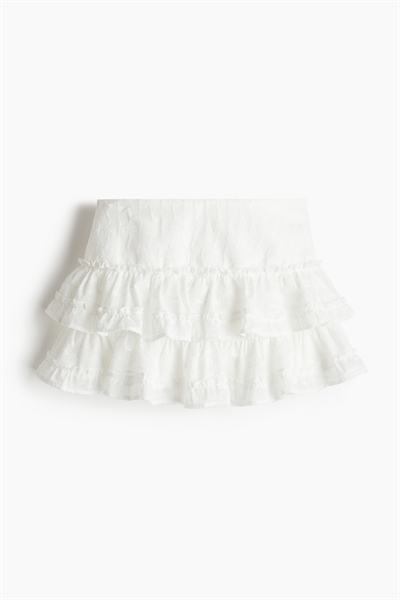 Многоярусная юбка с вышивкой артикул 1276994002