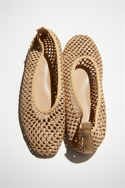 Плетеные балетки артикул 1269845003