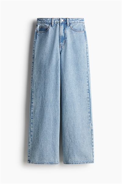 Джинсы с широкой высокой талией артикул 1222670022