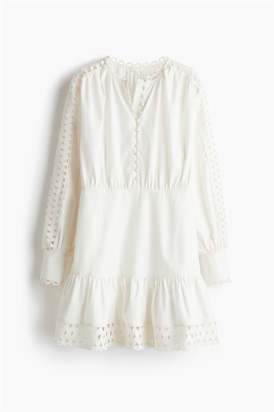 Платье из поплина с вышивкой артикул 1268160001