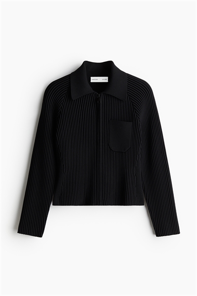 Трикотажный топ на молнии артикул 1290271001