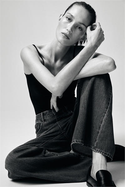 Топ на бретельках из микрофибры артикул 1219178001